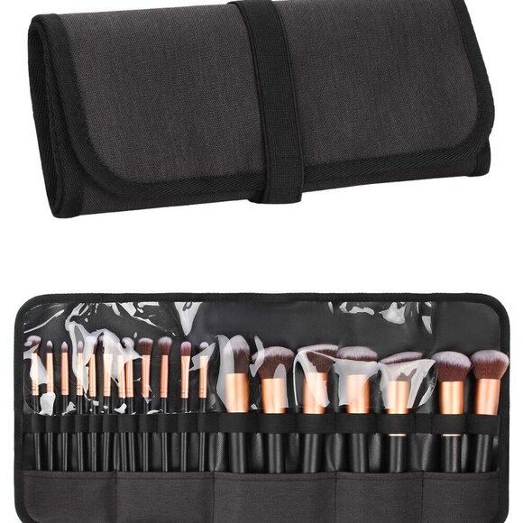 Makeup Brush Holder,Makeup Brush Organizer,Travel Makeup Brushes Bag Cosmetic Ba - Picture 9 of 9